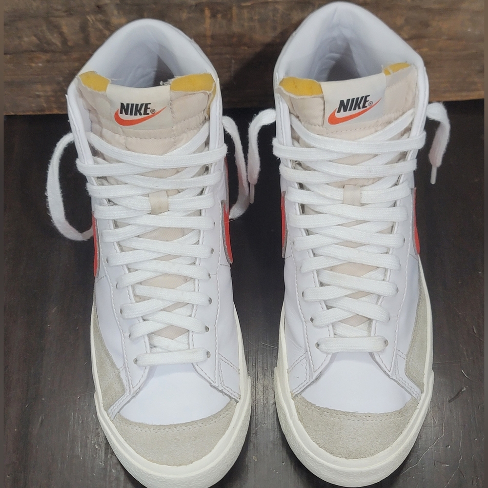 Nike Blazer Mid 77 Vintage Wmns 8.5 "Habanero Red" Good Cond Same Day Shipping - Picture 6 of 9